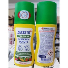 Xịt chống muỗi và côn trùng ZECKITO Tropical Insektenschutz 100ml của Đức –