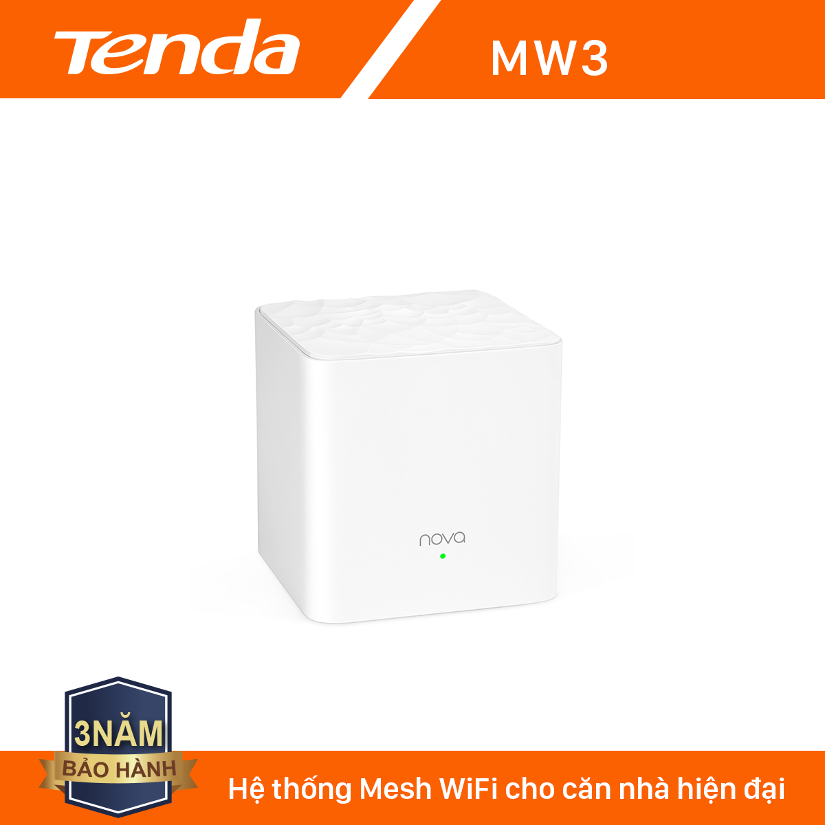 Tenda Hệ thống Wifi Nova Mesh cho gia đình MW3 Chuẩn AC 1200Mbps – Hãng phân phối chính thức