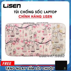 Túi Chống Sốc Laptop, Macbook LISEN, Mã LISEN 02. Chất Liệu Da Tổng Hợp, Chống Nước, Bên Trong Lót Lông Mịn