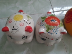 LỢN SỨ ĐẸP TRANG TRÍ BỎ TIẾT KIỆM(14X14X18CM-nhiều màu kiểu dáng)