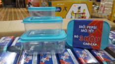 BỘ 3 HỘP NHỰA VĨ HƯNG Đồ khuyến mãi của Pepsi