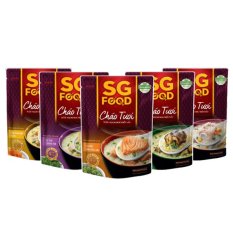 Lốc 51 – Combo 5 Cháo Tươi Sài Gòn Food 270G (Thịt Bằm, Sườn Non, Lươn, Cá Lóc, Cá Hồi)