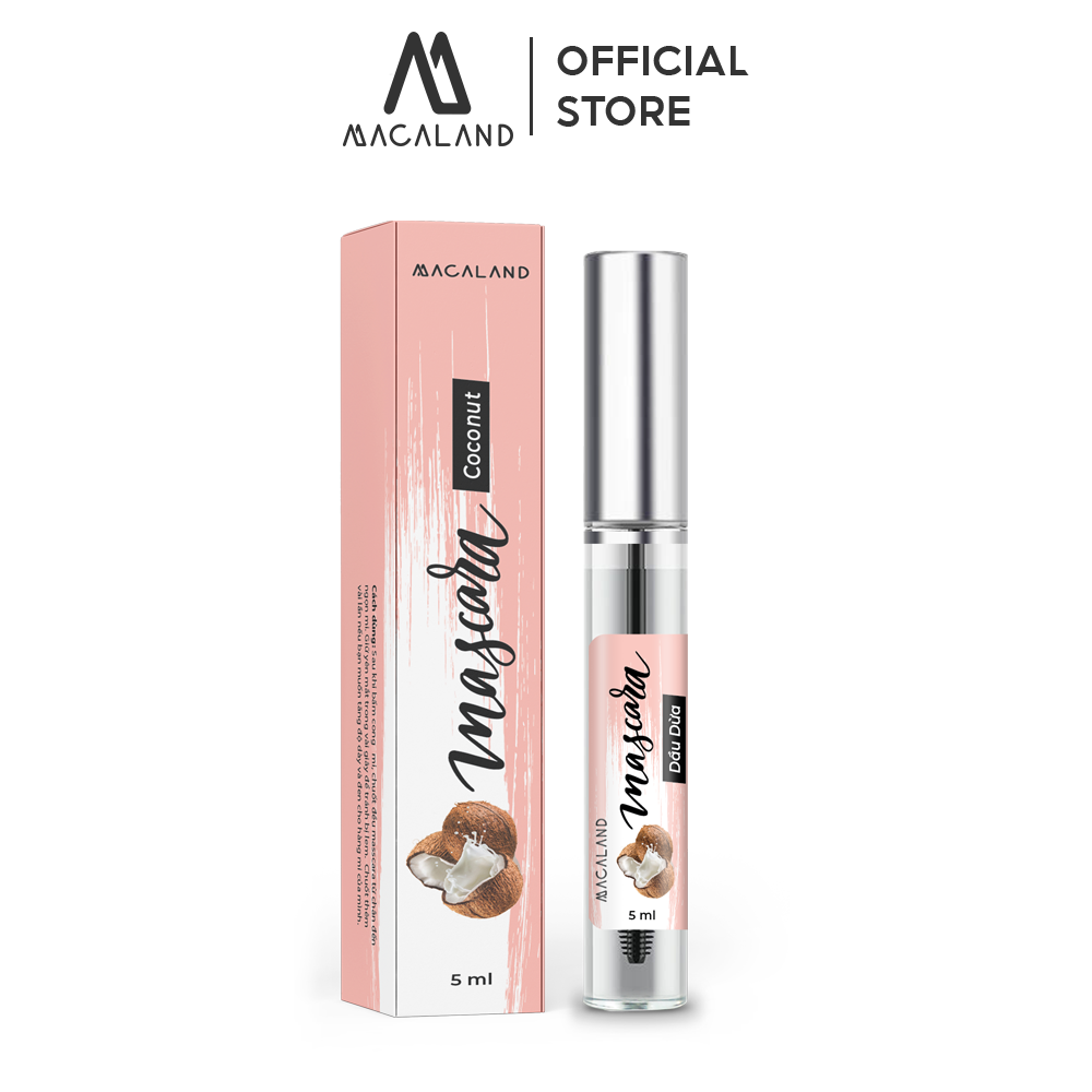 Mascara Dầu Dừa – Dầu Dừa Mắc Ca nguyên chất 5ml MACALAND dưỡng mi dài chắc khỏe (tự chọn)
