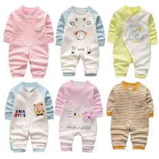Bodysuit cotton liền quần dài tay bé trai bé gái (áo liền quần, body suit, sleep suit, body thu đông)(Hàng Quảng Châu xuất Hàn) TTS170