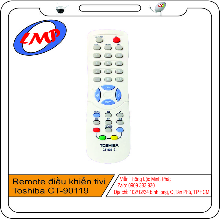 Remote điều khiển tivi Toshiba CT-90119