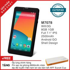 Máy tính bảng cutePAD M7078 Wifi/3G 7″ Android GO – Bảo hành chính hãng, Tặng bao da & pin sạc dự phòng
