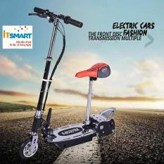 Xe trượt scooter điện E-Scooter 15km/h, tải trọng 80kg, 120w phụ hợp mọi lứa tuổi (Đen