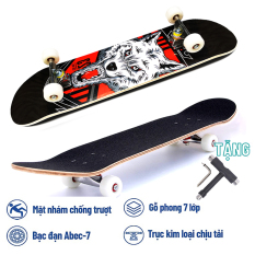 Ván trượt skateboard mặt nhám bánh cao su Keen Store gỗ phong ép cao cấp 7 lớp