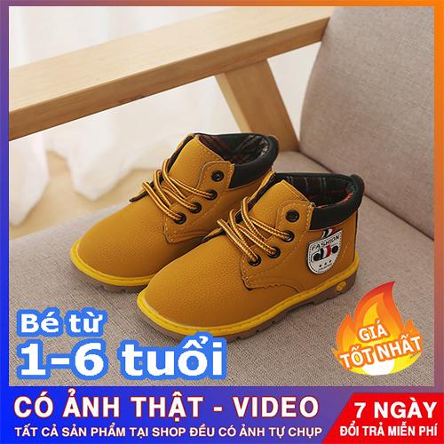 Giày boot cổ cao đế kếp cho bé trai - giày dép trẻ em đẹp (Ảnh shop tự chụp)