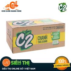 Thùng 24 Chai Trà Xanh C2 Hương Chanh Chai 24 chai x 360ml