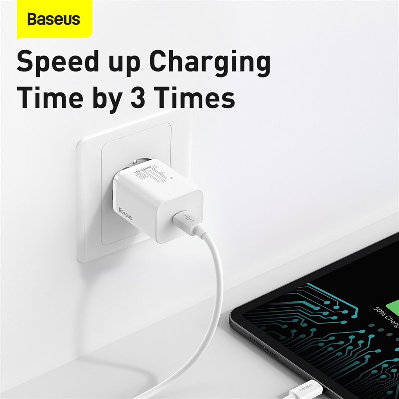 Baseus 30W Super Si USB C Charger For iPhone 12 11 Pro Max Type C QC 3.0 PD 3.0 Fast...