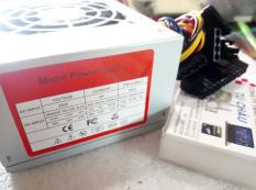 Nguồn Micro Power ATX-450W, Kích thước nguồn (12.5 X 10 X 6.3 Cm) (Gắn cho thùng MINI)