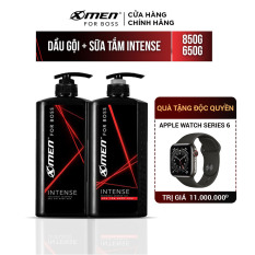 Dầu Gội X-Men For Boss Intense 850g và Sữa Tắm X-Men For Boss Intense 650g