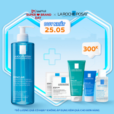 Gel rửa mặt tạo bọt làm sạch dành cho da dầu nhạy cảm La Roche-Posay Effaclar Foaming Gel 400ml