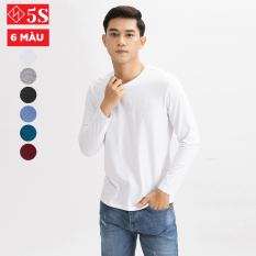 Áo Thun Nam Dài Tay 5S (6 màu) Chất Cotton Cao Cấp, Giữ Ấm, Không Phai Màu, Co Giãn Tốt, Phom Dáng Trẻ Trung