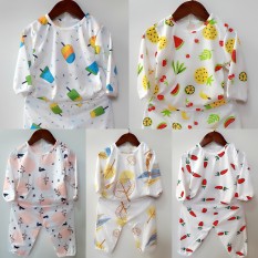 Quần áo trẻ em: Set 5 bộ kem dài chui cotton 2 chiều cho bé 3-14kg