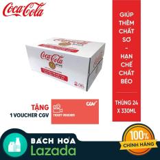 Thùng 24 lon Nước ngọt có ga Coca-Cola Plus 330ml