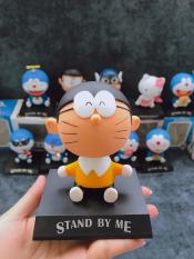 Mô Hình Emoji lắc đầu mặt ngáo hình Doremon, Nobita, Kitty, Captain…Công dụng 3in1 Trang Trí Xe, Kê Điện Thoại, Để bàn làm việc