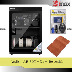 Tủ chống ẩm Andbon AB-30C ( 30 Lít) – Công nghệ Japan + Bộ vệ sinh máy ảnh 8 in 1 + Tặng da lau len (Da thật)