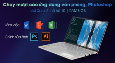 ( CÒN BẢO HÀNH CHÍNH HÃNG 1 NĂM) Laptop Asus VivoBook A512FL i5 10210U/8GB/512GB/2GB MX250/Win10