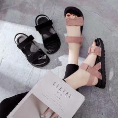 Dép sandal nữ quai ngang da lộn phong cách hàn quốc đế bánh mì siêu êm đi học đi làm hay đi chơi đều có thể sử dụng