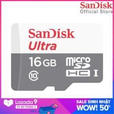 Thẻ Nhớ MicroSDHC SanDisk Ultra 16GB 533x 80MB/s SDSQUNS-016G-GN3MN Tốc độ đọc 80 MB/s Tốc độ Ghi 10 MB/s