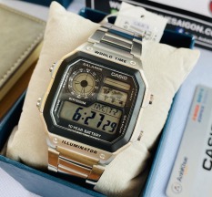 Đồng hồ nam dây kim loại Casio AE-1200WHD-1AVDF tặng dây da bò cao cấp
