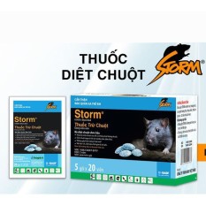 Combo 1 hộp 5 gói x 20 viên Thuốc Diệt Chuột Storm CHỐNG ĐÔNG MÁU – THUỐC CHUỘT Kẹo diệt chuột sinh học-