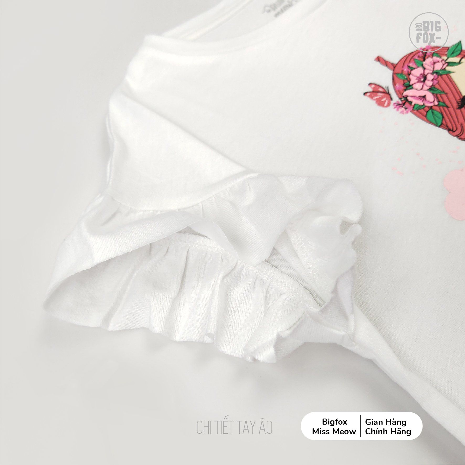 Bộ bé gái size đại BIGFOX - MISS MEOW Bộ đồ cho bé chất liệu cotton mềm mịn hình in...