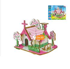 Đồ chơi lắp ráp gỗ 3D Mô hình American Dream Cottage