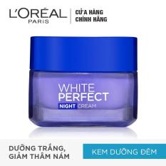 Kem dưỡng trắng da vitamin L’oreal Paris White Perfect ban đêm 50ml