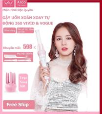 Máy uốn tóc xoăn xoay tự động 360 – Gậy uốn xoăn tóc- Máy uốn tóc đa năng- Máy xoăn giả- Máy xoăn sóng cao cấp Vivid& Vogue