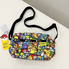 Octave space LeSportsac Sản Phẩm Mới Của Reshibao Pikachu Đồng Thương Hiệu Túi Đeo Vai Thời Trang Túi Thường Ngày Túi Nữ Nylon Nhẹ Đi Làm 2434