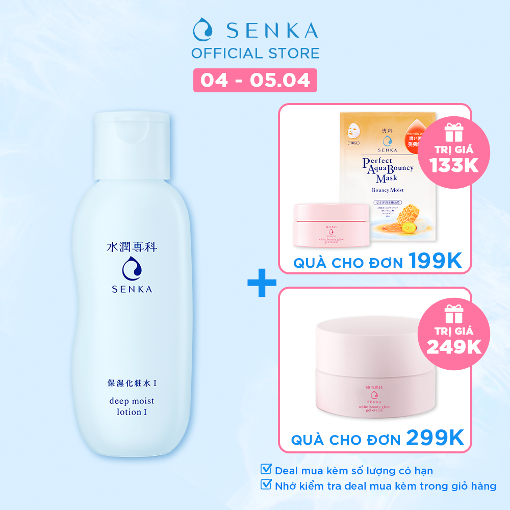 Nước Cân Bằng và Dưỡng Ẩm Chuyên Sâu Senka Deep Moist Lotion 200ML