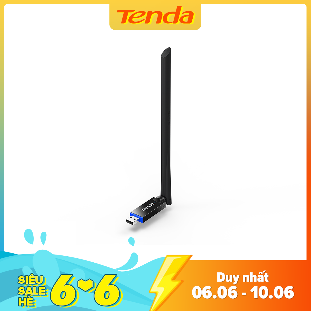 Tenda USB kết nối Wifi U10 chuẩn AC tốc độ 650Mbps - Hãng phân phối chính thức