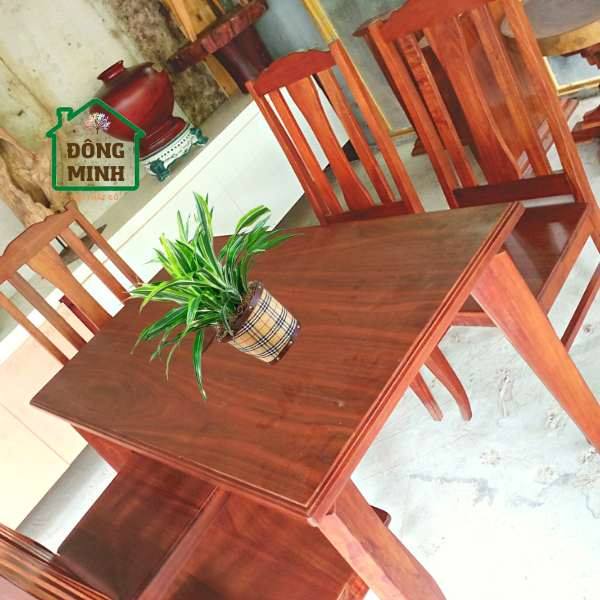 Bộ bàn ghế ăn gỗ tràm bông vàng tự nhiên -HCM