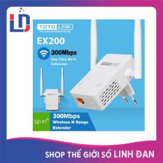 Bộ Kích Sóng Wifi TotoLink EX200 Repeater 300Mbps – 2 anten [ Shop Thế Giới Số Linh Đan ]