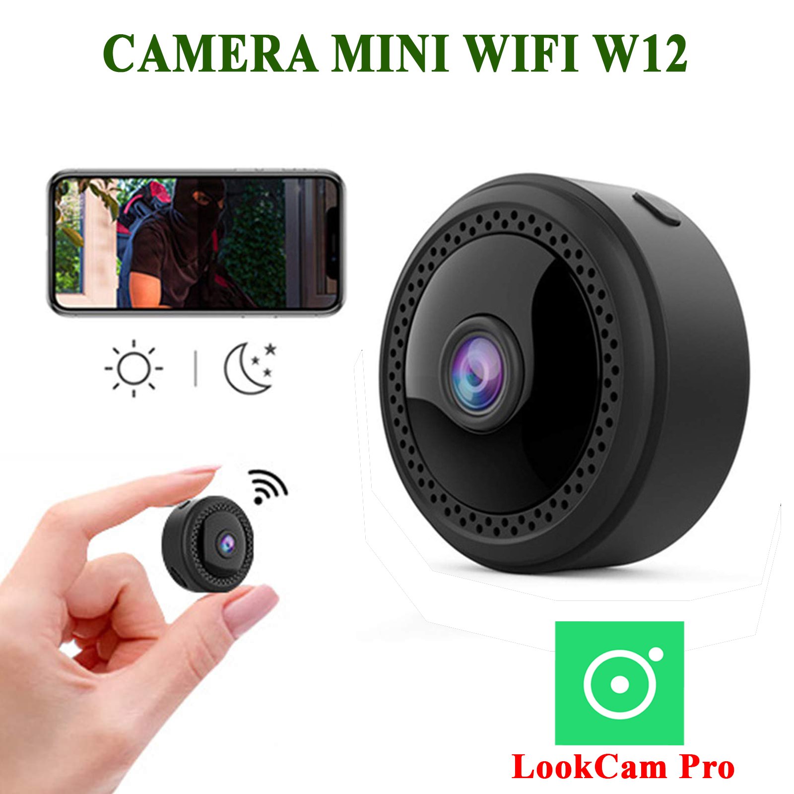 Thiết Bị Hỗ Trợ Xem Và Theo Dõi Từ Xa Thông Qua Điện Thoại, Camera An Ninh Hồng Ngoại Mini,...
