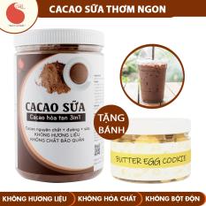 Bột CACAO SỮA đậm đà thơm ngon, đặc biệt không pha trộn hương liệu – Light Cacao – hũ 550g – Tặng bánh Butteregg 120g
