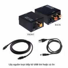 Bộ Chuyển Đổi Tín Hiệu Âm Thanh Tivi 4K Optical Sang Loa Âmply Hỗ trợ âm thanh stereo 24bit + Tặng Kèm Dây Quang