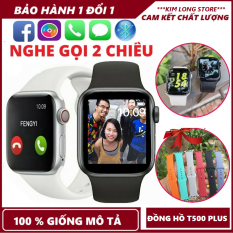 [BẢN NÂNG CẤP] ĐỒNG HỒ THÔNG MINH T500 PLUS – SMART WATCH SERI 6 T500 PLUS – Thay được hình nền tùy ý – Gọi điện nghe nhạc trực tiếp – Thiết kế smart watch seri 6 – Chống nước – Giao diện tổ ong 100% Tiếng Việt- Thông báo tin nhắn