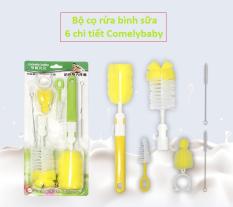 Bộ cọ rửa bình sữa 6 chi tiết ComelyBaby an toàn và dễ dàng sử dụng