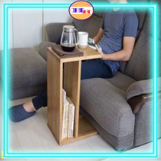 Bàn trà gỗ thông ngồi sofa mini,Kệ decor chữ C