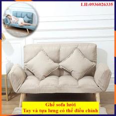 Ghế sofa lười, Sofa gấp gọn, Ghế lười sofa nhiều nấc gấp thông minh, chất liệu vải, đệm bông