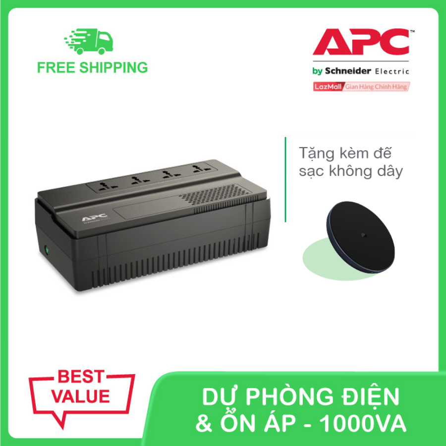 Bộ lưu điện APC Easy UPS BV1000I-MS 1000VA, 230V & ổn áp