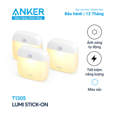 Bộ 3 đèn EUFY Lumi Dual-bright 0.2W (by Anker) dùng pin AAA – T1305 – Đèn tự động tắt/mở theo ánh sáng môi trường, dễ dàng lắp đặt và có thể dán lên bất kỳ đâu