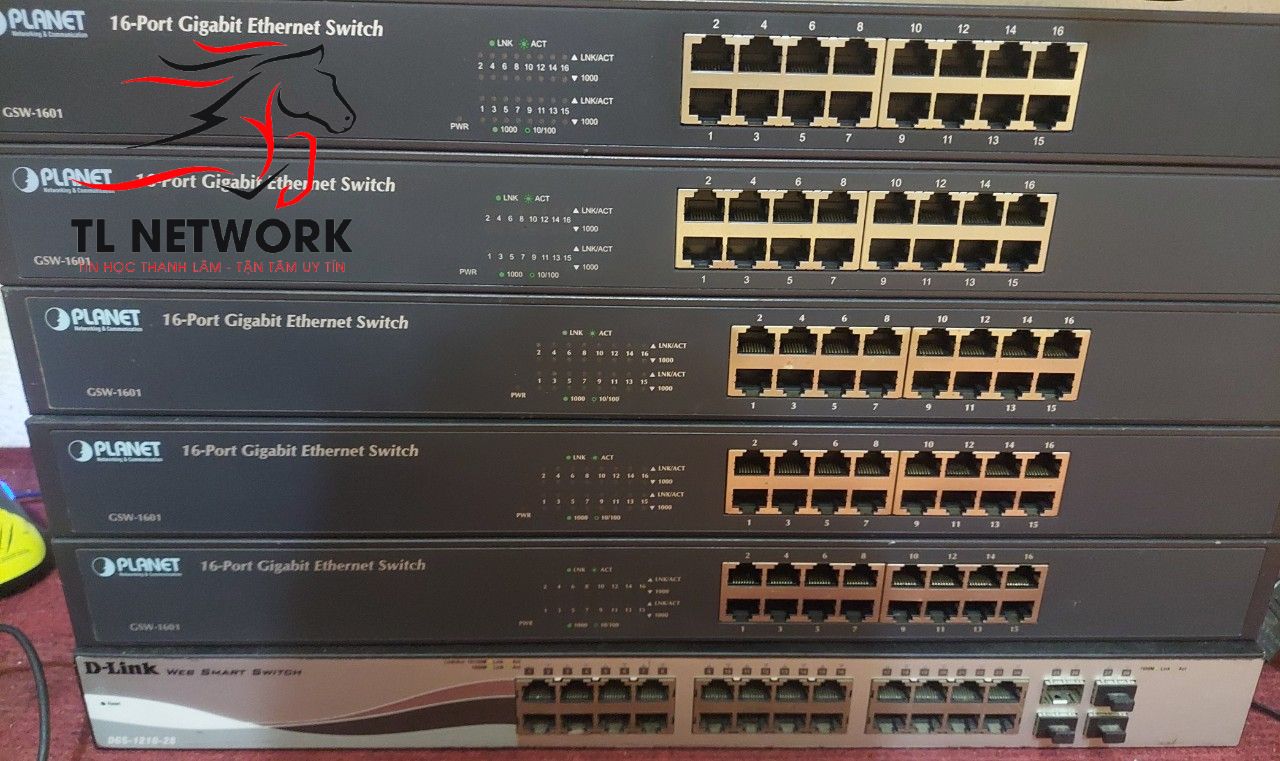 Chia mạng Switch hàng thanh lý công ty 16-24 cổng Tplink/Planet/Cisco/Aptek/Tenda