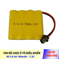 Pin Ni-Cd 4.8V 700mAh cổng SM dành cho xe đồ chơi ô tô điều khiển (vàng)