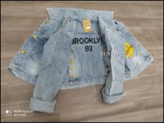 [HCM]Aó khoác jean nữ xám xanh như hình form dưới 58Kg Brooklyn BB26