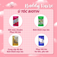 Ủ tóc Biotin giúp phục hồi tóc hư tổn, kích thích mọc tóc, cung cấp độ ẩm dưỡng tóc của Buddyhairs